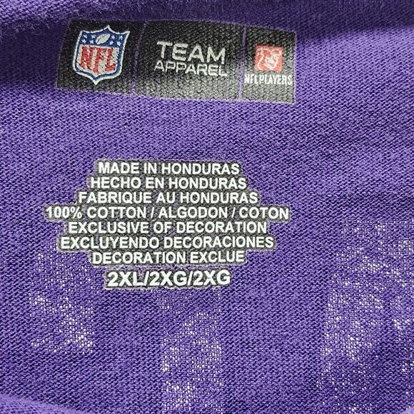 Vintage NFL Baltimore Ravens Joe Flacco Long-sleeve T-Shirt Men’s Size 2XL - Picture 10 of 12